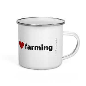 The Tractor Mugs Store I Love Farming | Enamel Mug Quality Farmers Merch