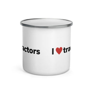 The Tractor Mugs Store I Love Tractors | Enamel Mug Quality Farmers Merch