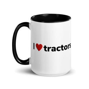 The Tractor Mugs Store I Love Tractors | Mug with Color Inside Quality Farmers Merch