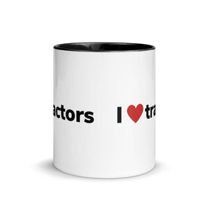 The Tractor Mugs Store I Love Tractors | Mug with Color Inside Quality Farmers Merch
