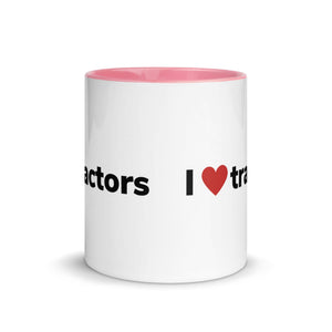 The Tractor Mugs Store I Love Tractors | Mug with Color Inside Quality Farmers Merch