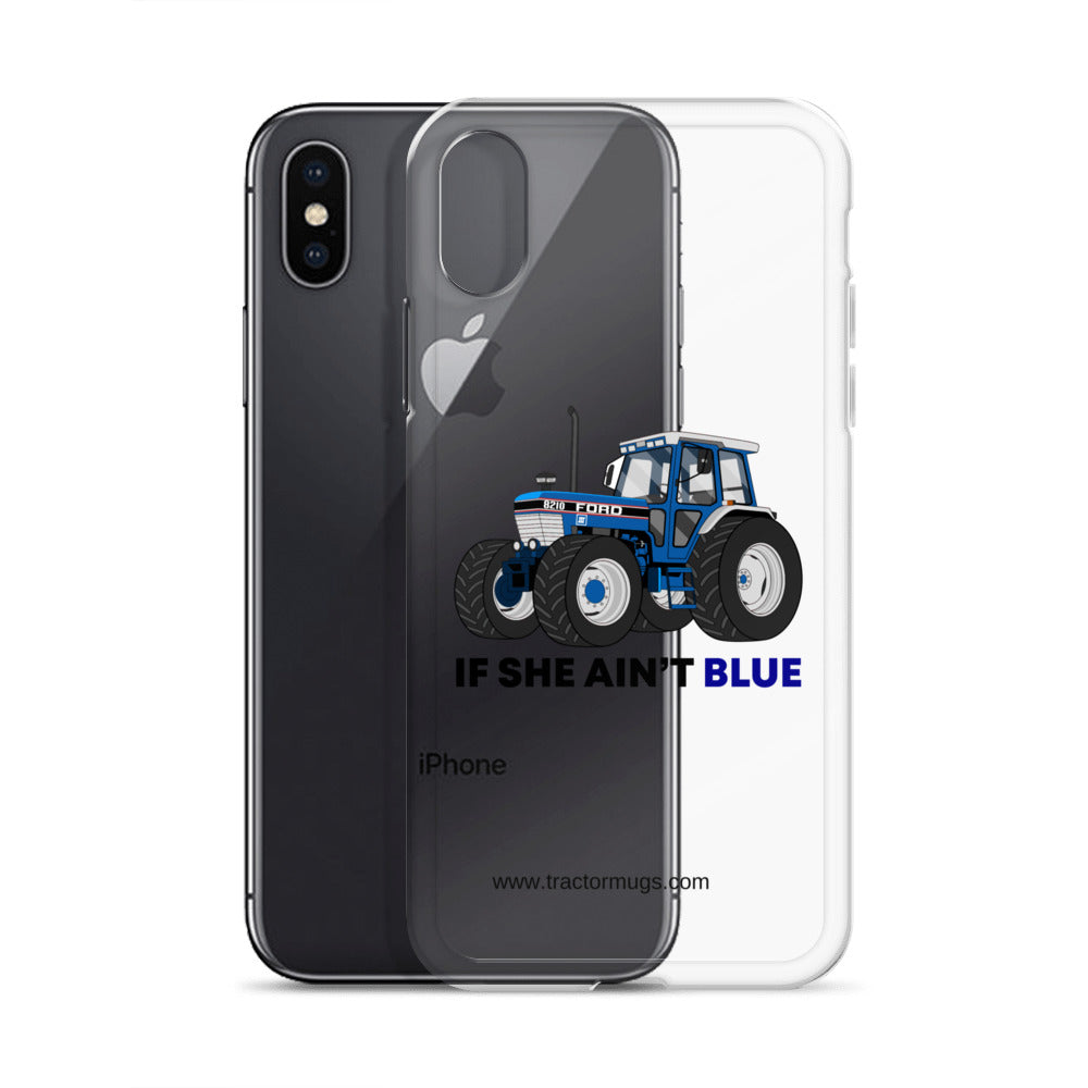 The Tractor Mugs Store If She Ain't Blue | Clear Case for iPhone® Quality Farmers Merch