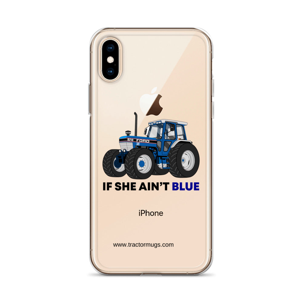 The Tractor Mugs Store If She Ain't Blue | Clear Case for iPhone® Quality Farmers Merch