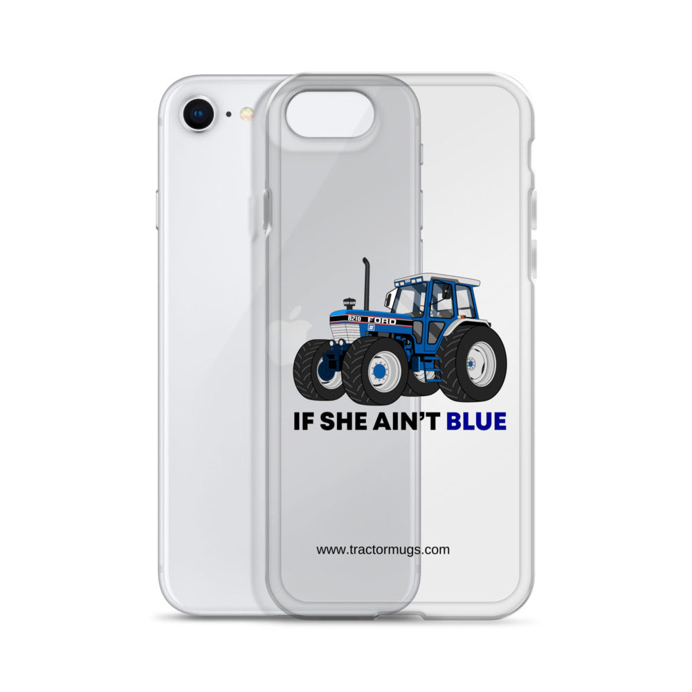 The Tractor Mugs Store If She Ain't Blue | Clear Case for iPhone® Quality Farmers Merch