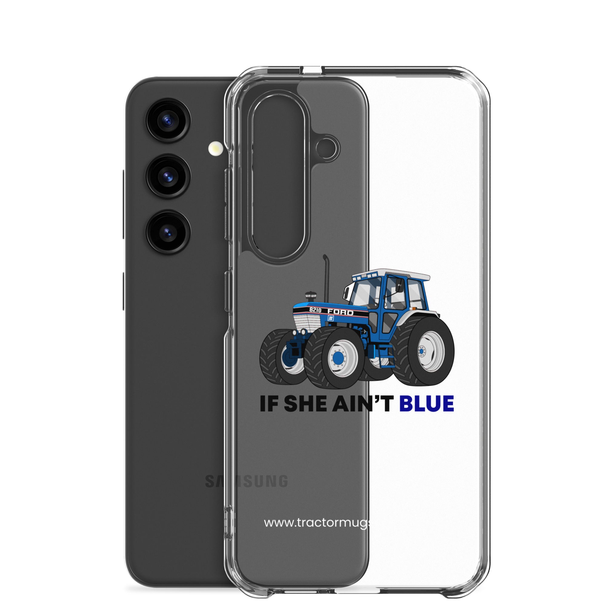 The Tractor Mugs Store If She Ain't Blue | Clear Case for Samsung® Quality Farmers Merch