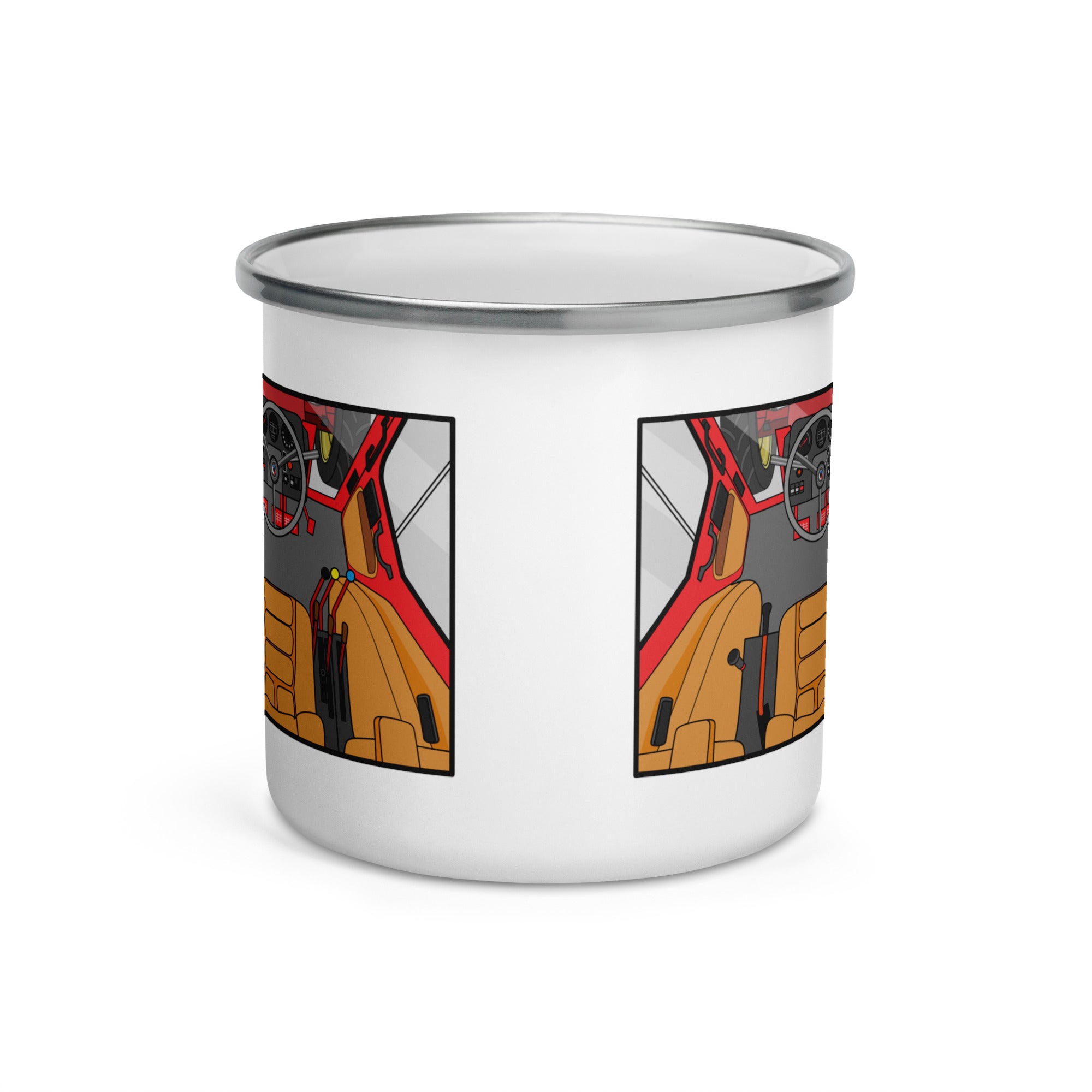 The Tractor Mugs Store International Cabin | Enamel Mug Quality Farmers Merch