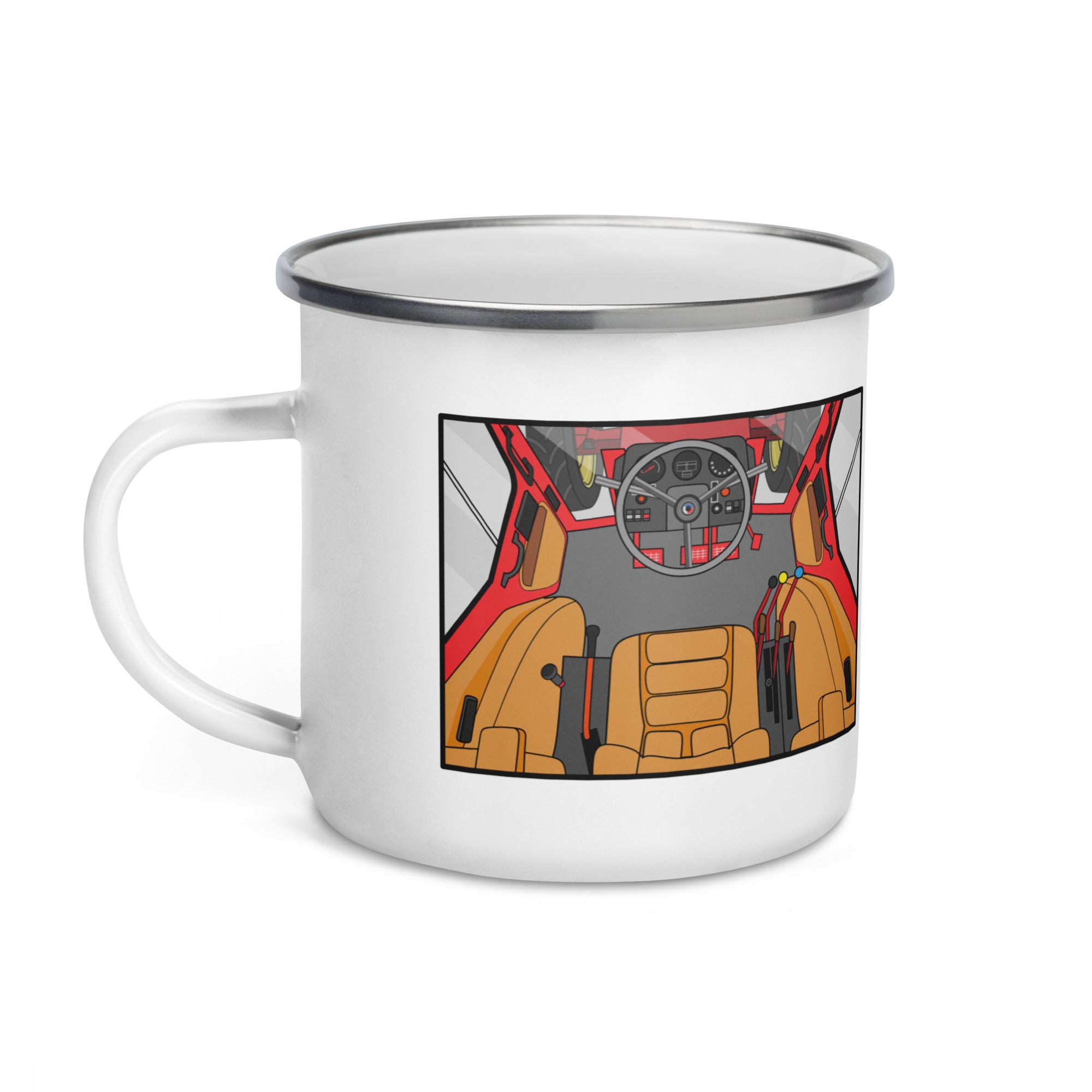 The Tractor Mugs Store International Cabin | Enamel Mug Quality Farmers Merch