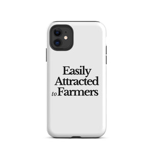 The Tractor Mugs Store iPhone 11 EASILY ATTRACTED TO FARMERS | Tough Case for iPhone® Quality Farmers Merch