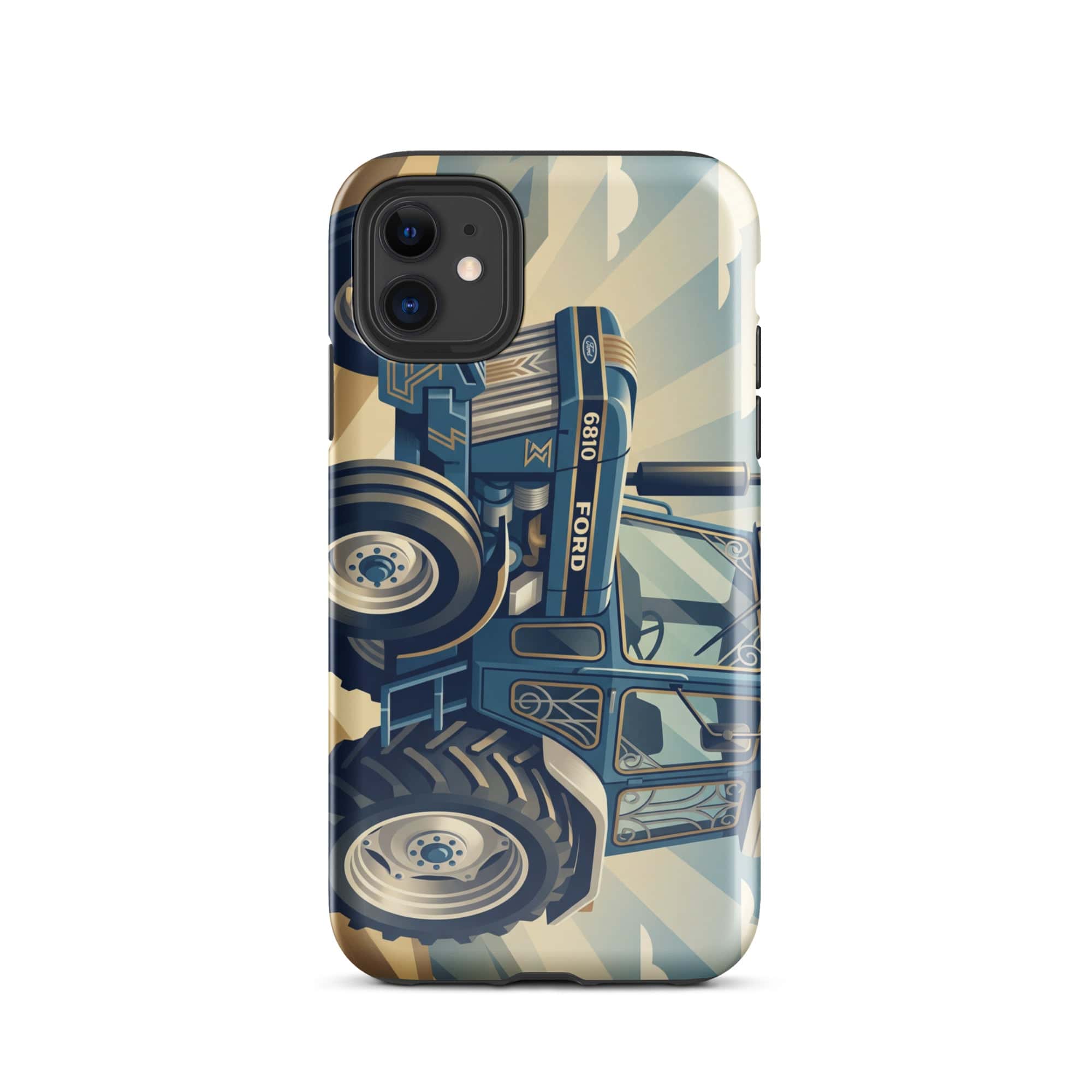 The Tractor Mugs Store iPhone 11 Ford 6810 2WD | Art Deco Tough Case for iPhone® Quality Farmers Merch