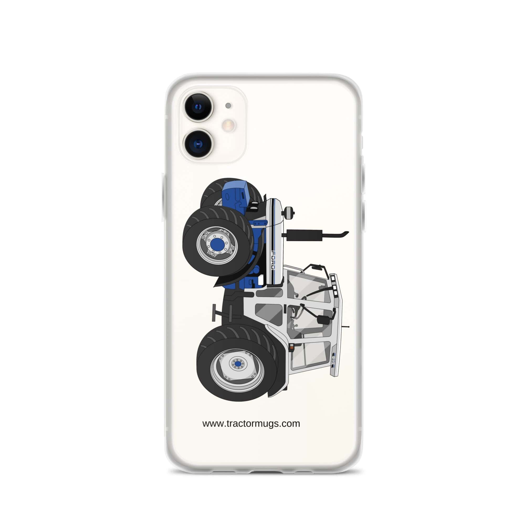 The Tractor Mugs Store iPhone 11 Jubilee Edition Silver Tractor | Clear Case for iPhone® Quality Farmers Merch