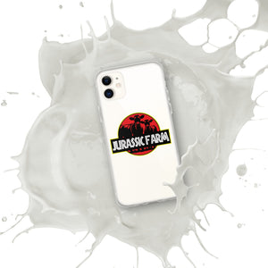 The Tractor Mugs Store iPhone 11 JURASSIC FARM | Clear Case for iPhone® Quality Farmers Merch