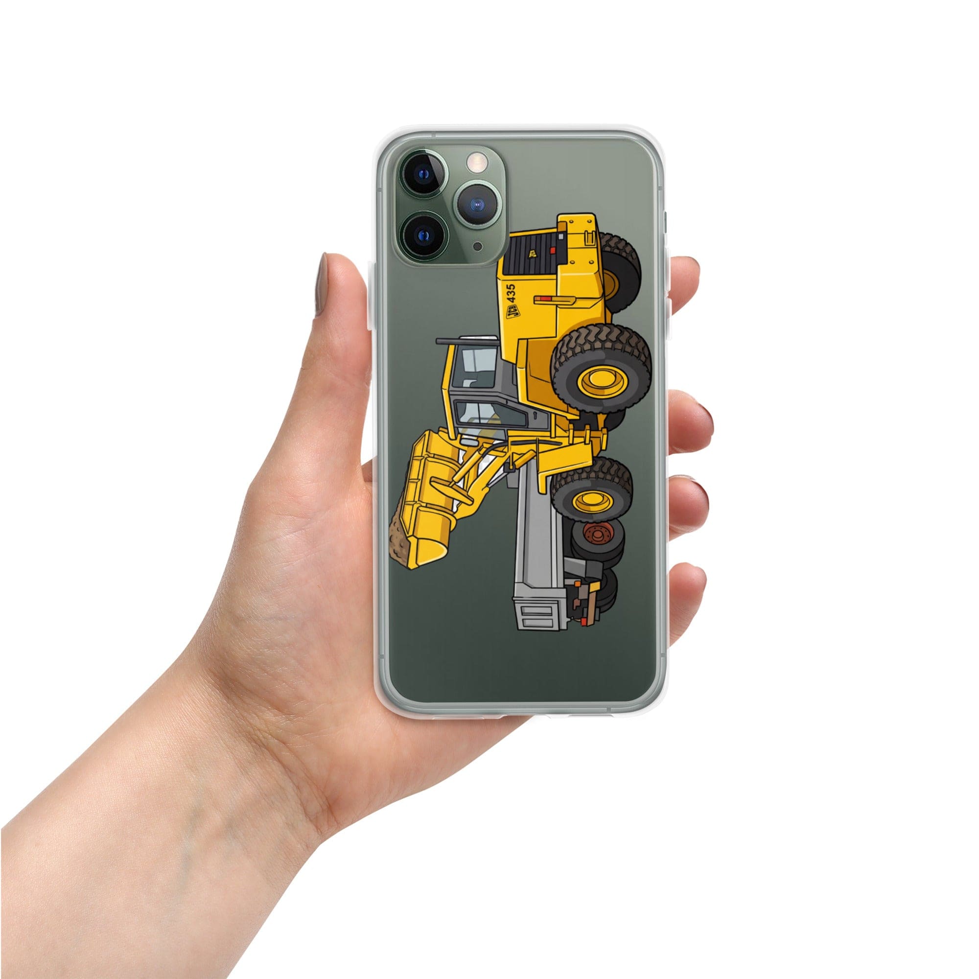 The Tractor Mugs Store iPhone 11 Pro JCB 435 Loader | Clear Case for iPhone® Quality Farmers Merch