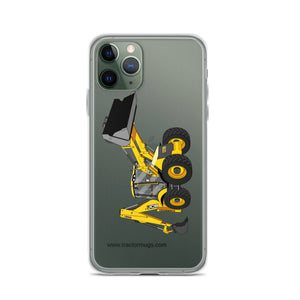The Tractor Mugs Store iPhone 11 Pro JCB 5CX Backhoe | Clear Case for iPhone® Quality Farmers Merch