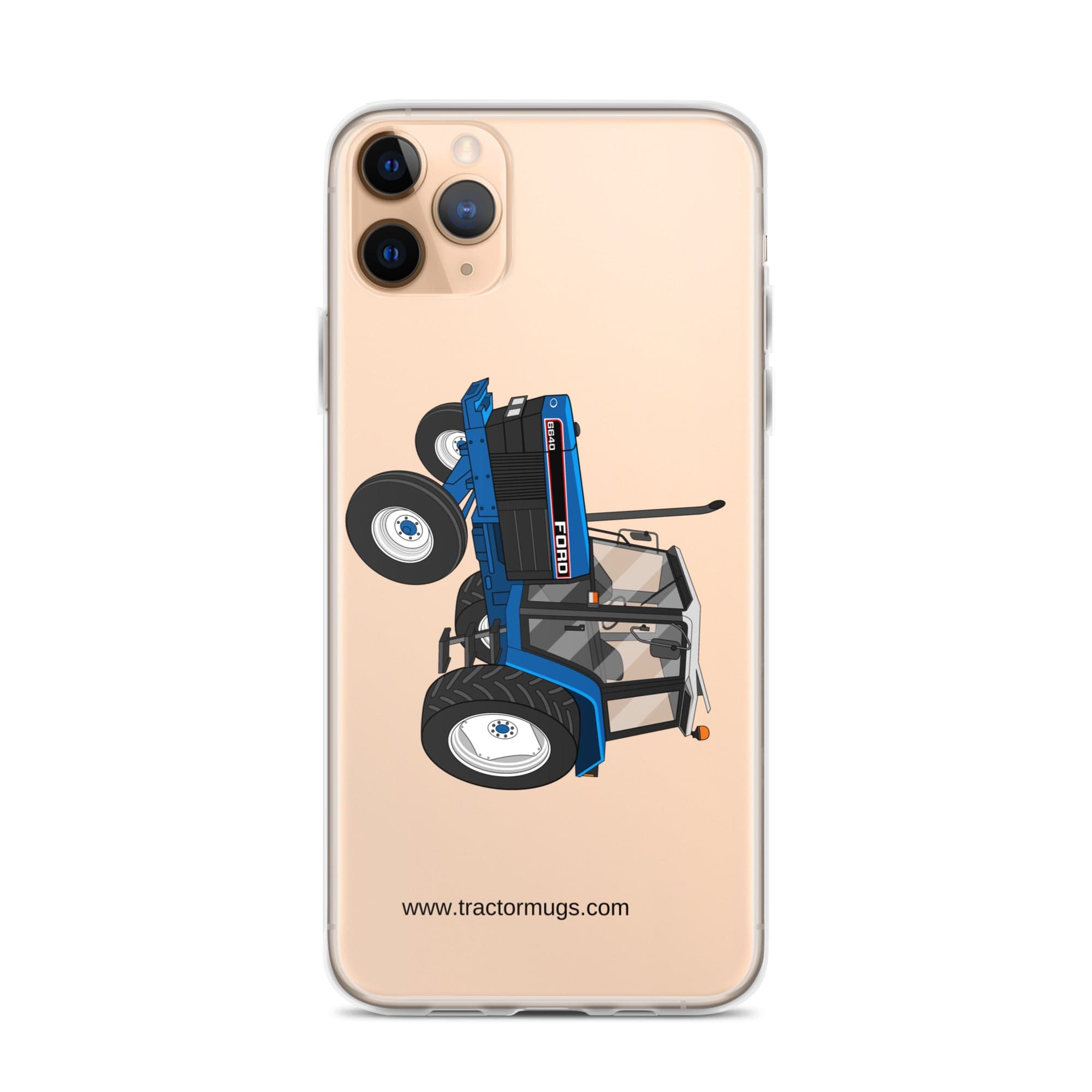 The Tractor Mugs Store iPhone 11 Pro Max Ford 6640 2WD | Clear Case for iPhone® Quality Farmers Merch