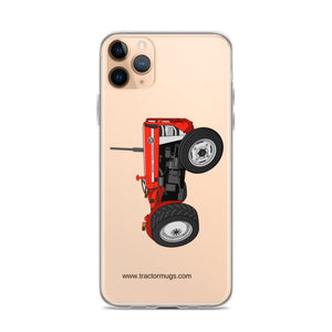 The Tractor Mugs Store iPhone 11 Pro Max Massey Ferguson 135 with cab  |  Clear Case for iPhone® Quality Farmers Merch