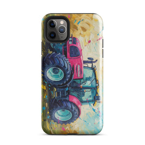 The Tractor Mugs Store iPhone 11 Pro Max Renault ares 696 rz Splash Art | Tough Case for iPhone® Quality Farmers Merch
