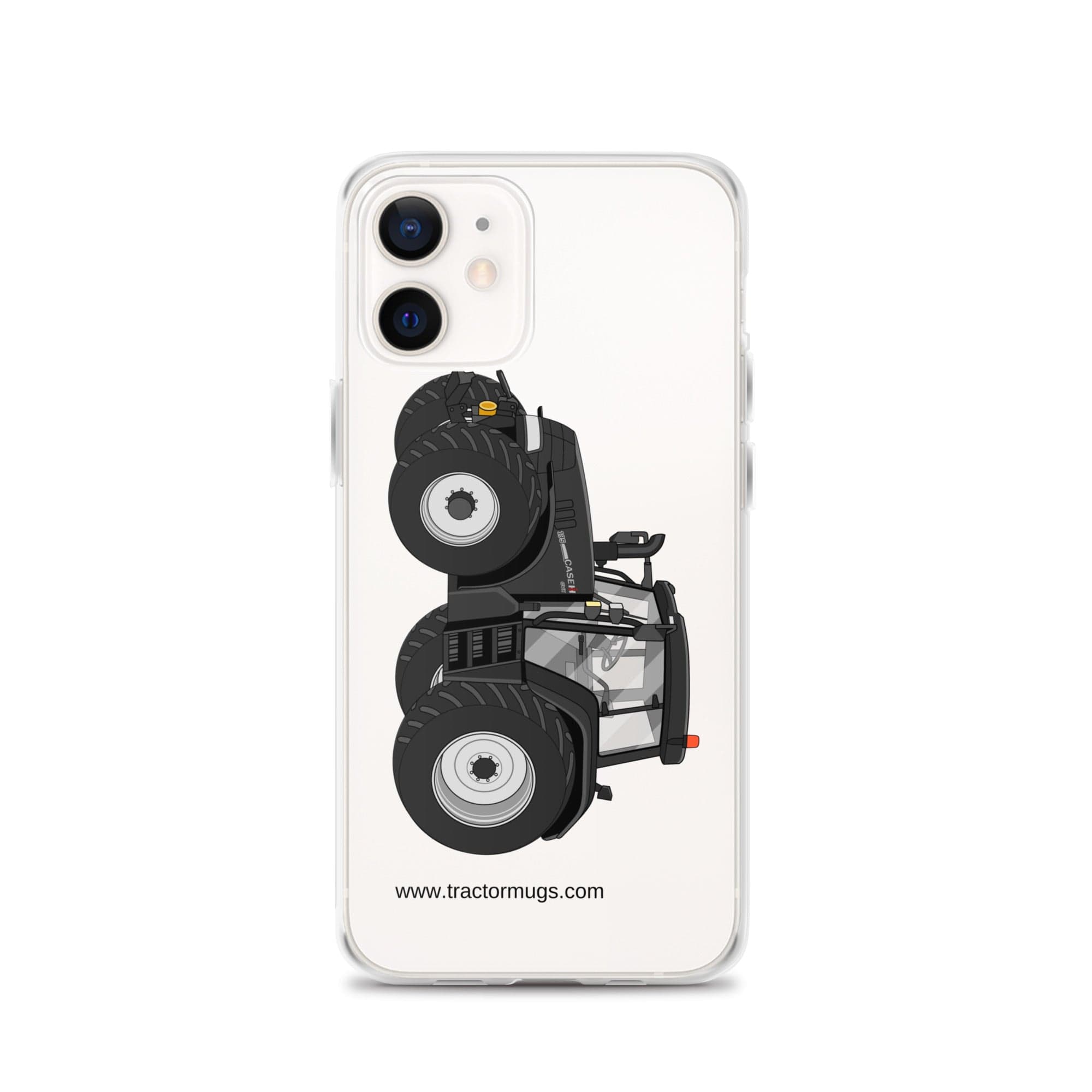 The Tractor Mugs Store iPhone 12 Case IH 195 CVX Black | Clear Case for iPhone® Quality Farmers Merch