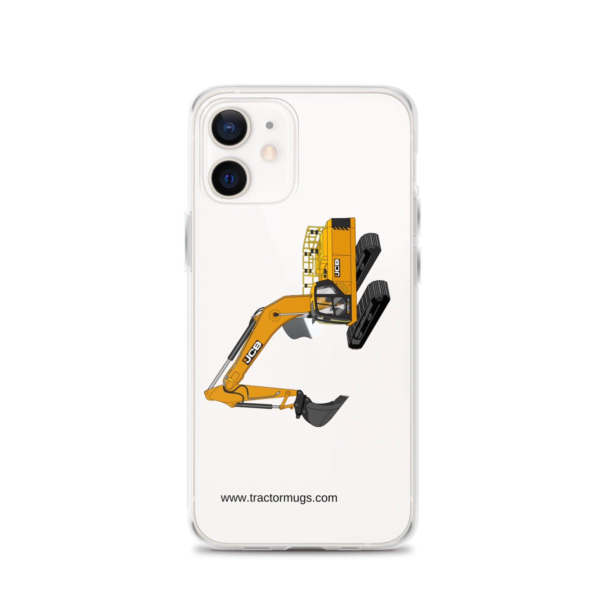 The Tractor Mugs Store iPhone 12 JCB 370 LC | Clear Case for iPhone® Quality Farmers Merch