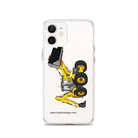 The Tractor Mugs Store iPhone 12 JCB 5CX Backhoe | Clear Case for iPhone® Quality Farmers Merch