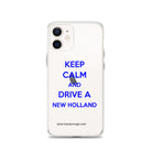 The Tractor Mugs Store iPhone 12 Keep Calm New Holland | Clear Case for iPhone® Quality Farmers Merch