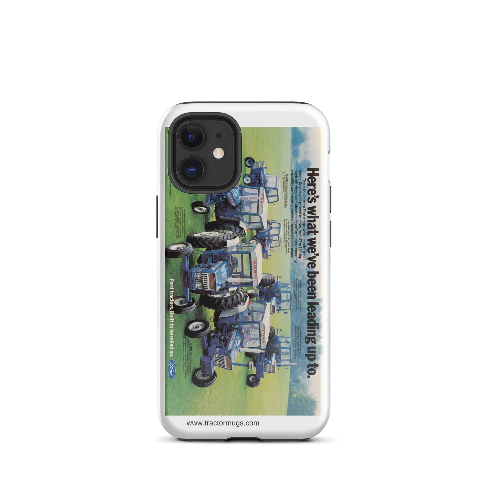 The Tractor Mugs Store iPhone 12 mini Ford '000 Series Advert | Tough Case for iPhone® Quality Farmers Merch
