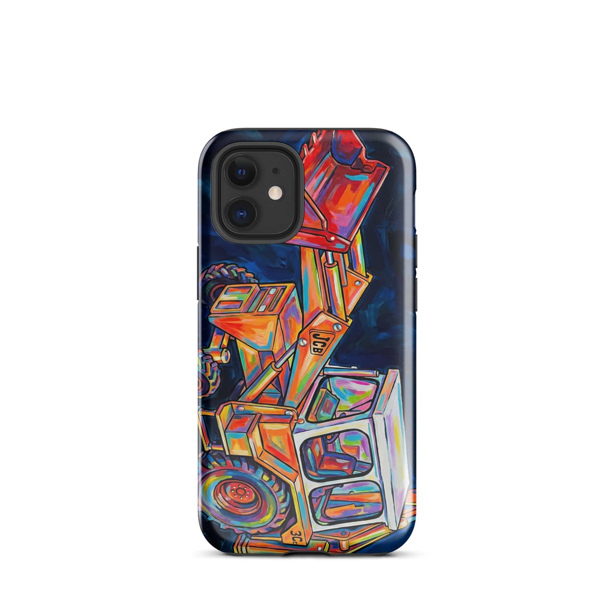 The Tractor Mugs Store iPhone 12 mini JCB 3C II | Splash Art Tough Case for iPhone® Quality Farmers Merch
