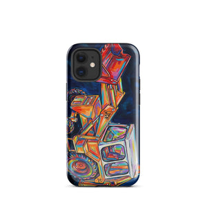 The Tractor Mugs Store iPhone 12 mini JCB 3C II | Splash Art Tough Case for iPhone® Quality Farmers Merch