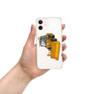 The Tractor Mugs Store iPhone 12 mini JCB Grey Cab TURBO | Clear Case for iPhone® Quality Farmers Merch