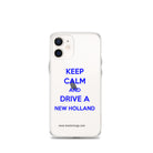 The Tractor Mugs Store iPhone 12 mini Keep Calm New Holland | Clear Case for iPhone® Quality Farmers Merch