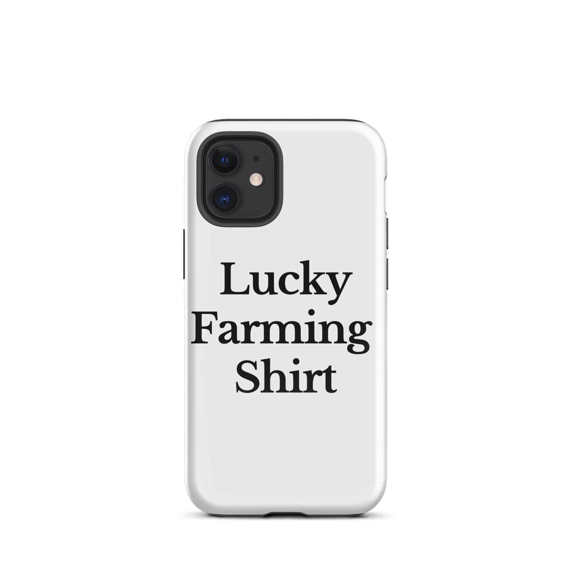 The Tractor Mugs Store iPhone 12 mini LUCKY FARMING SHIRT | Tough Case for iPhone® Quality Farmers Merch