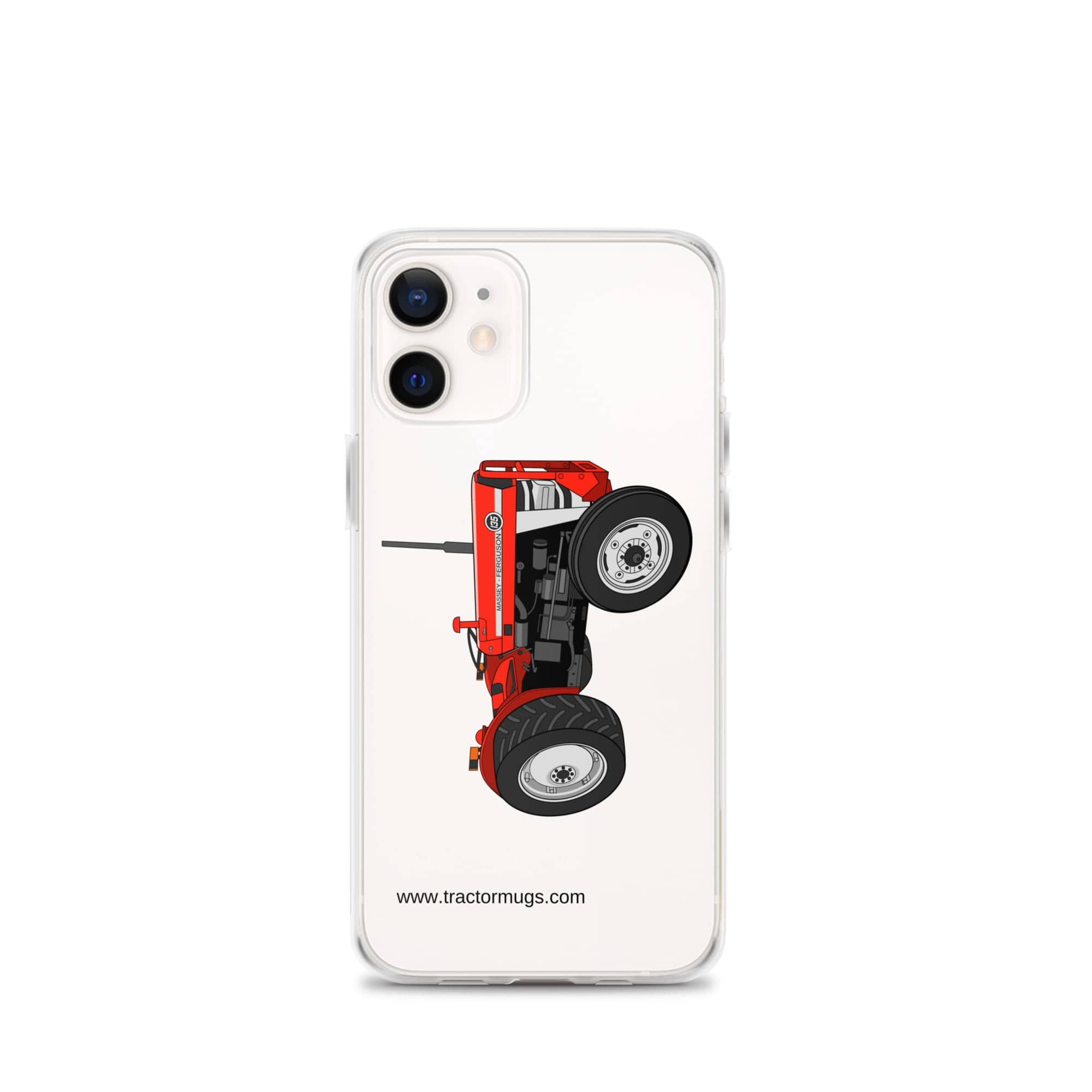 The Tractor Mugs Store iPhone 12 mini Massey Ferguson 135  |  Clear Case for iPhone® Quality Farmers Merch