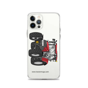 The Tractor Mugs Store iPhone 12 Pro Case IH Maxxum 145 | Clear Case for iPhone® Quality Farmers Merch