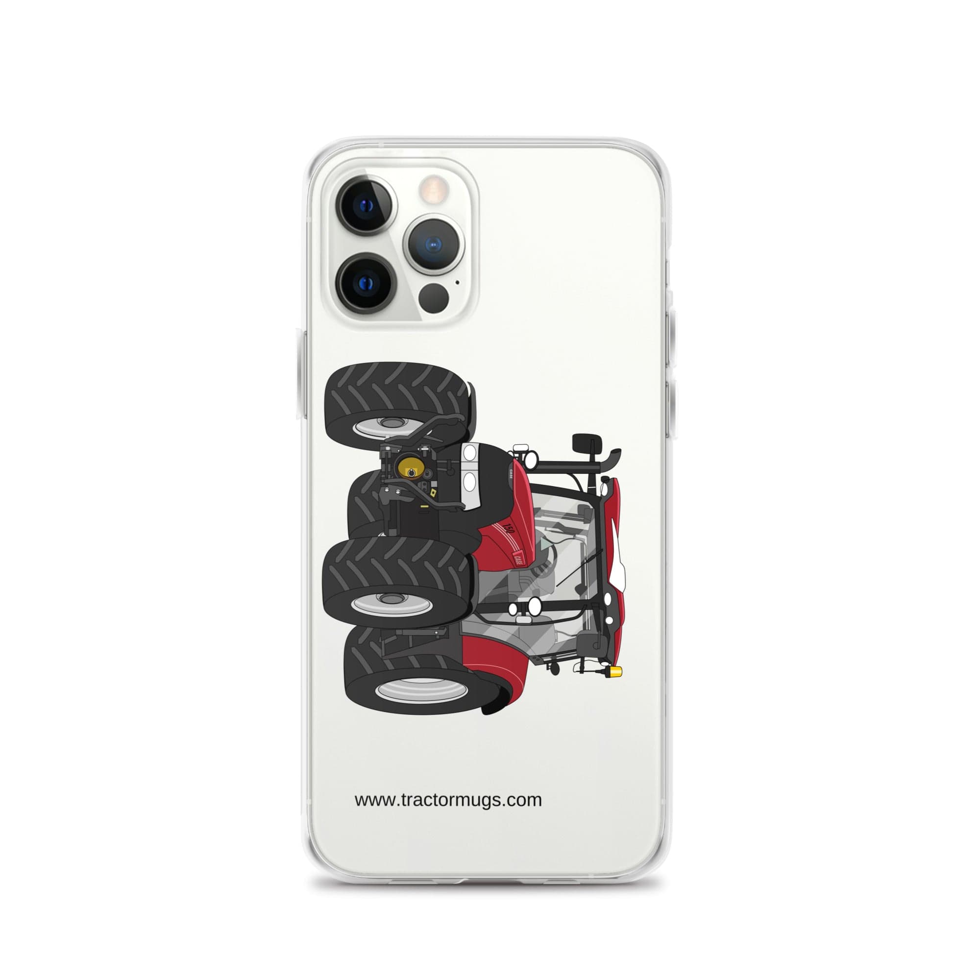 The Tractor Mugs Store iPhone 12 Pro Case IH Maxxum 150 Activedrive 8 | Clear Case for iPhone® Quality Farmers Merch