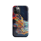 The Tractor Mugs Store iPhone 12 Pro JCB 3CX White Cabin | Splash Art Tough Case for iPhone® Quality Farmers Merch