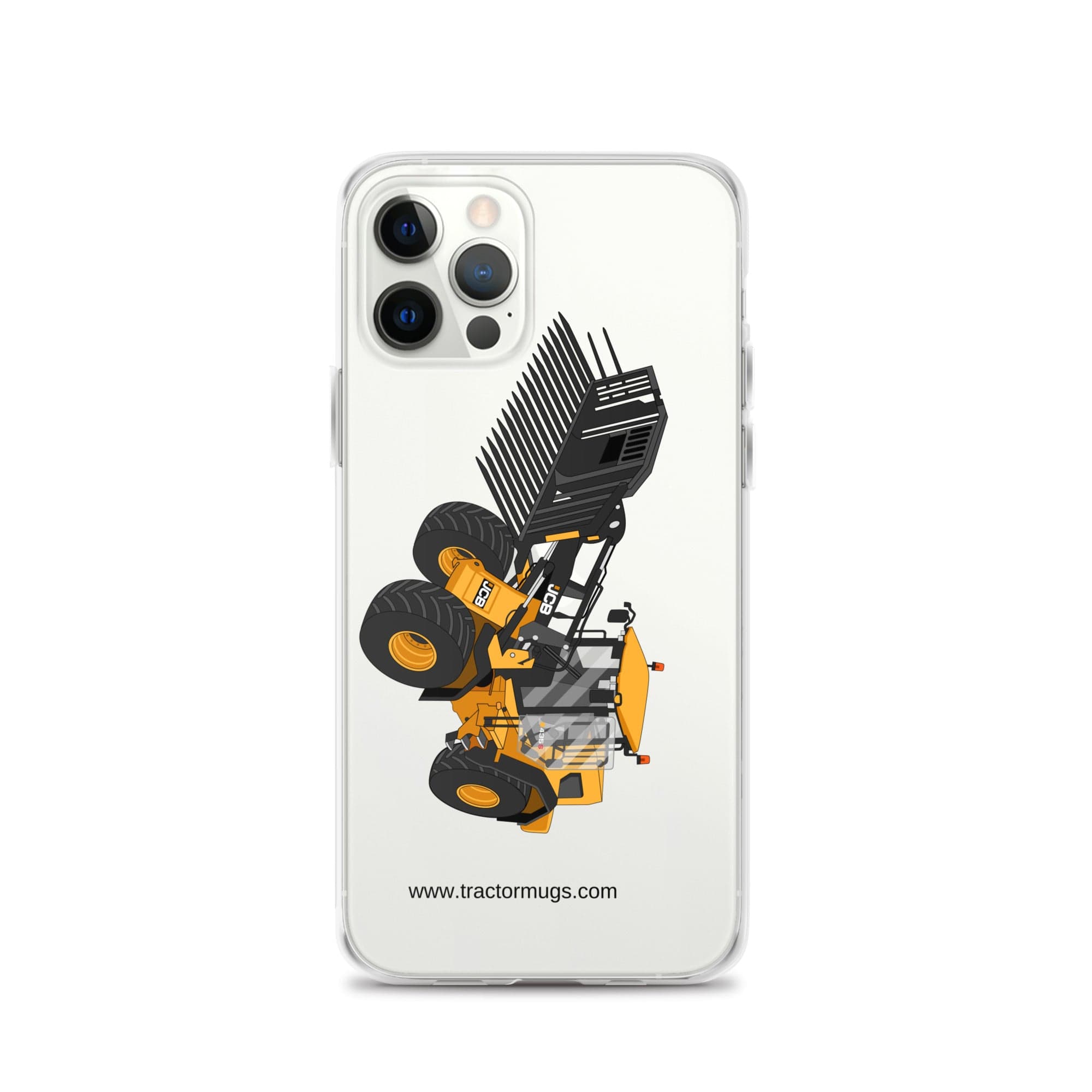 The Tractor Mugs Store iPhone 12 Pro JCB 435 S Farm Master | Clear Case for iPhone® Quality Farmers Merch