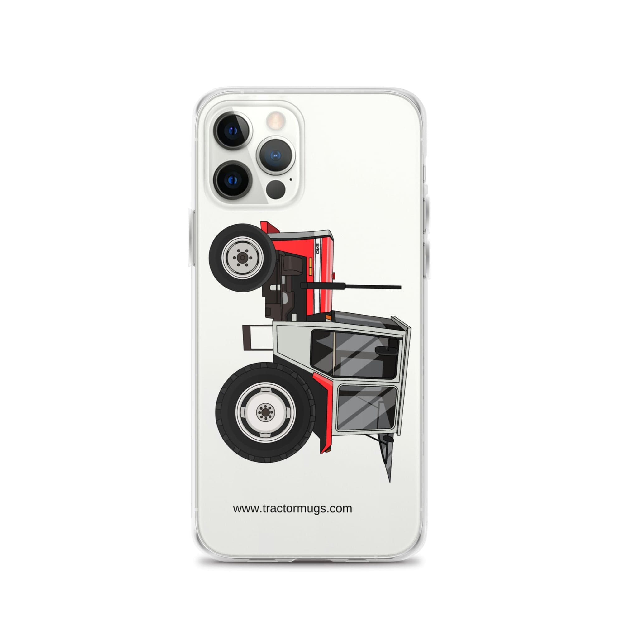 The Tractor Mugs Store iPhone 12 Pro Massey Ferguson 240 | Clear Case for iPhone® Quality Farmers Merch