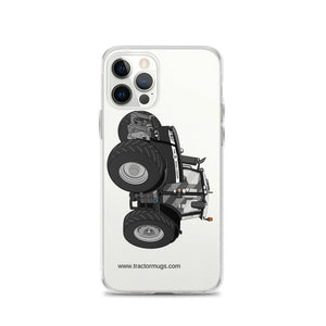 The Tractor Mugs Store iPhone 12 Pro Massey Ferguson 7726S Black Beauty | Clear Case for iPhone® Quality Farmers Merch