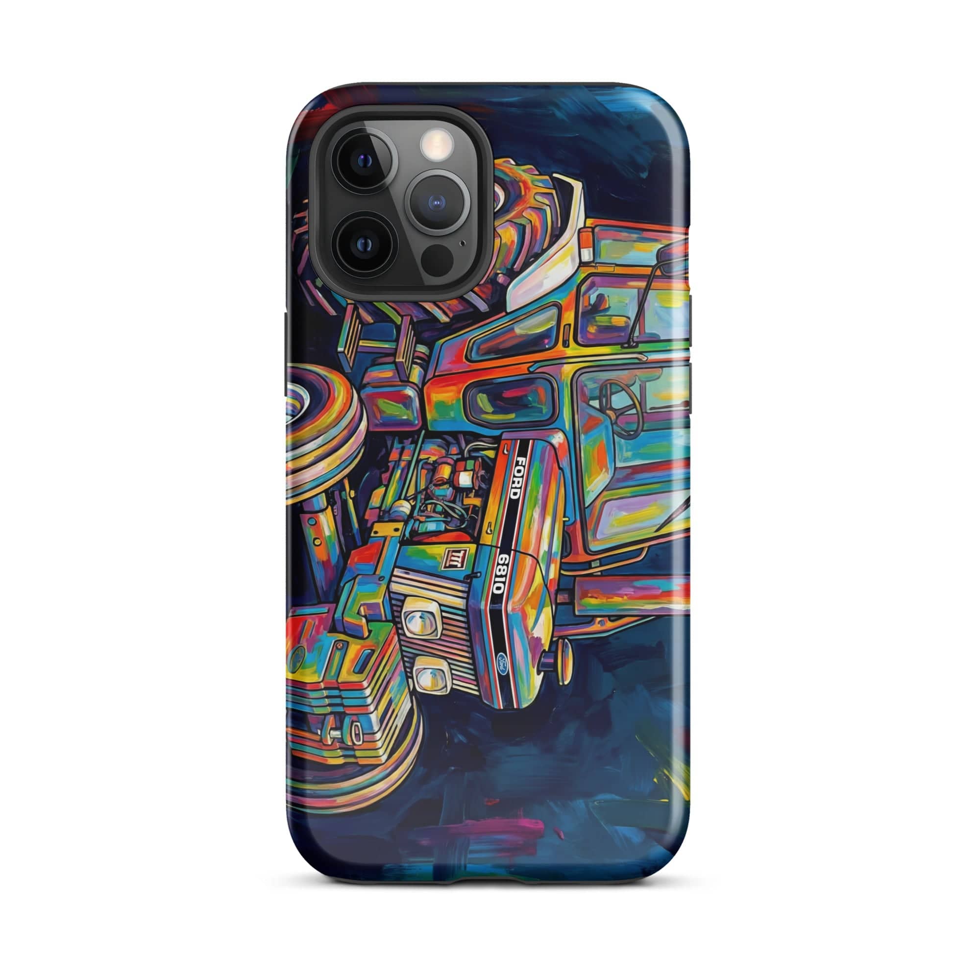 The Tractor Mugs Store iPhone 12 Pro Max Ford 6810 2WD | Splash Art Tough Case for iPhone® Quality Farmers Merch