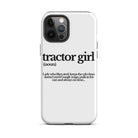 The Tractor Mugs Store iPhone 12 Pro Max TRACTOR GIRL | Tough Case for iPhone® Quality Farmers Merch