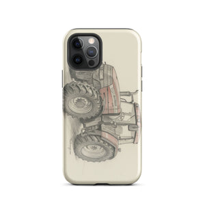 The Tractor Mugs Store iPhone 12 Pro McCormick MTX 150 Signature Edition Pencil Sketch | Tough Case for iPhone® Quality Farmers Merch