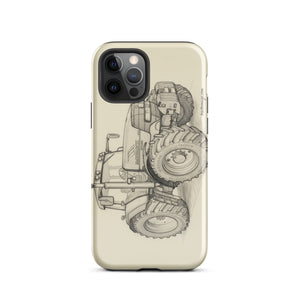 The Tractor Mugs Store iPhone 12 Pro McCormick MTX 200 Pencil Sketch | Tough Case for iPhone® Quality Farmers Merch