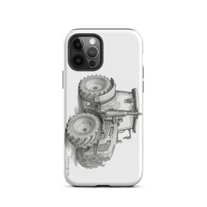 The Tractor Mugs Store iPhone 12 Pro SAME Explorer 105 (Stage V) Pencil Sketch | Tough Case for iPhone® Quality Farmers Merch