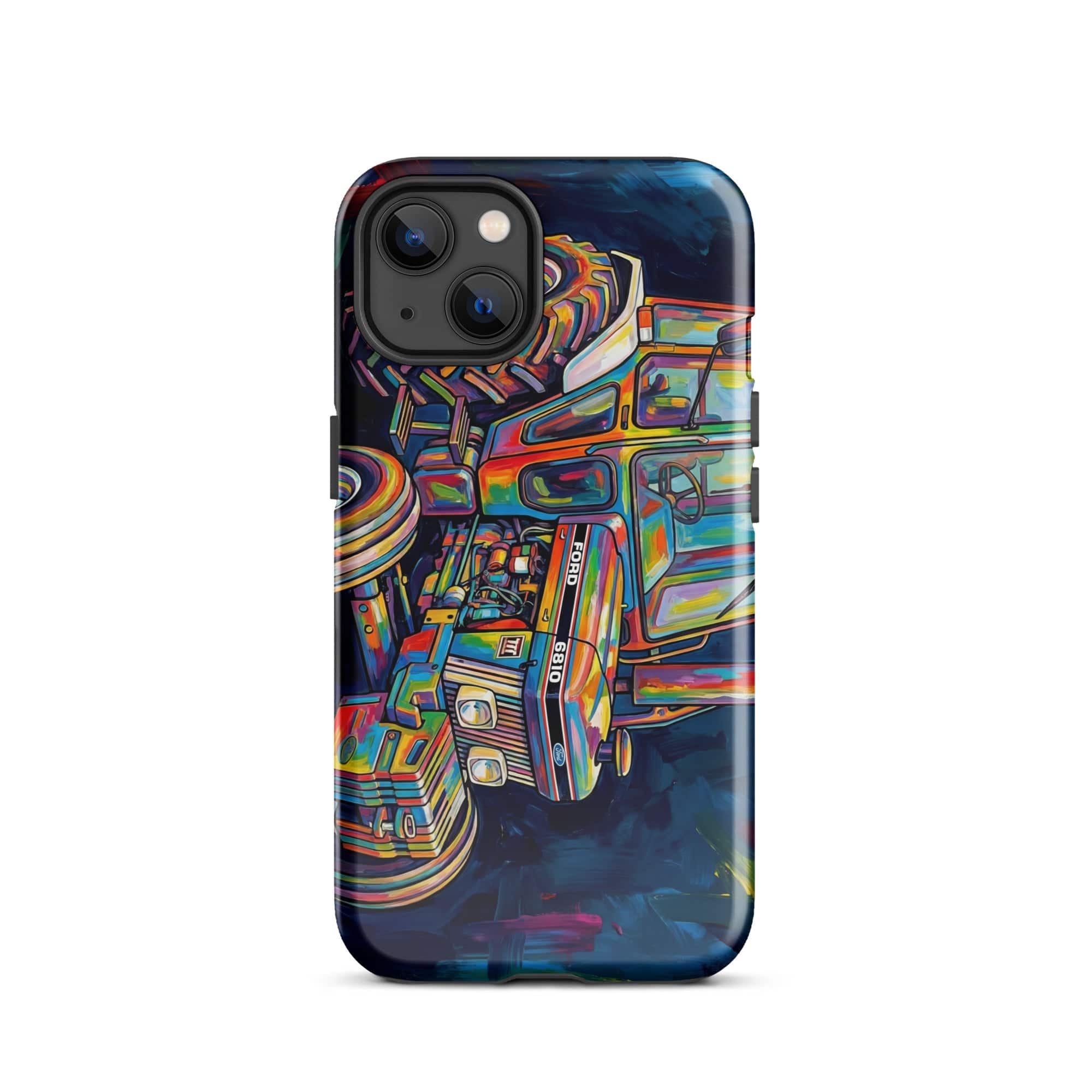 The Tractor Mugs Store iPhone 13 Ford 6810 2WD | Splash Art Tough Case for iPhone® Quality Farmers Merch