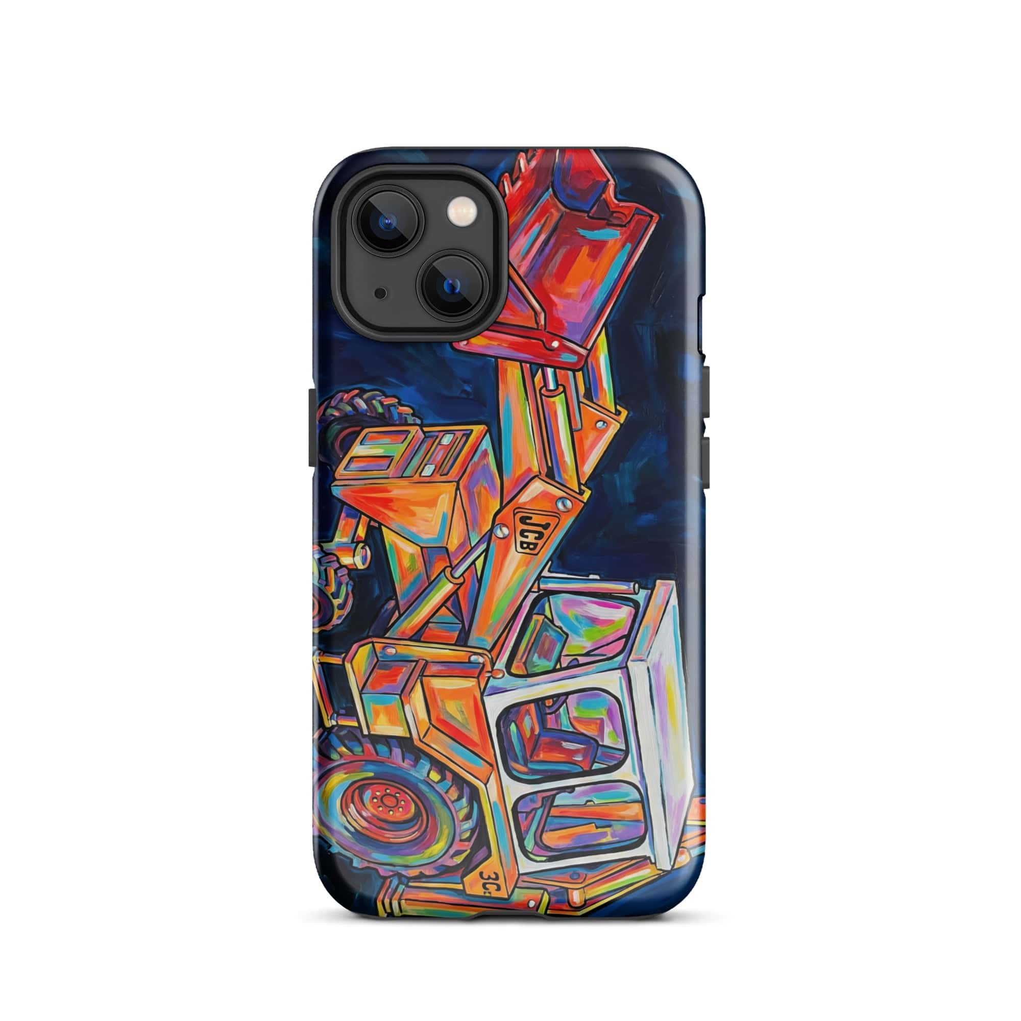 The Tractor Mugs Store iPhone 13 JCB 3C II | Splash Art Tough Case for iPhone® Quality Farmers Merch