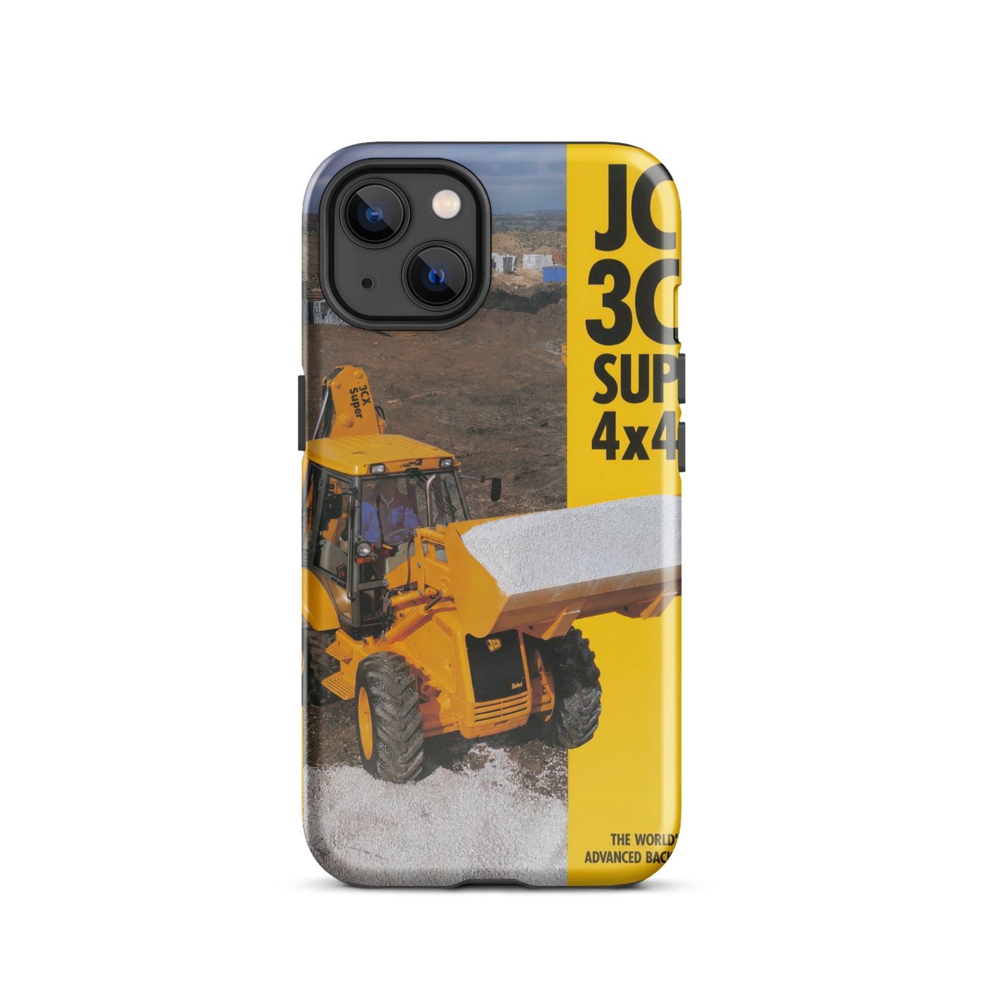 The Tractor Mugs Store iPhone 13 JCB 3CX 4x4x4 Brochure | Tough Case for iPhone® Quality Farmers Merch