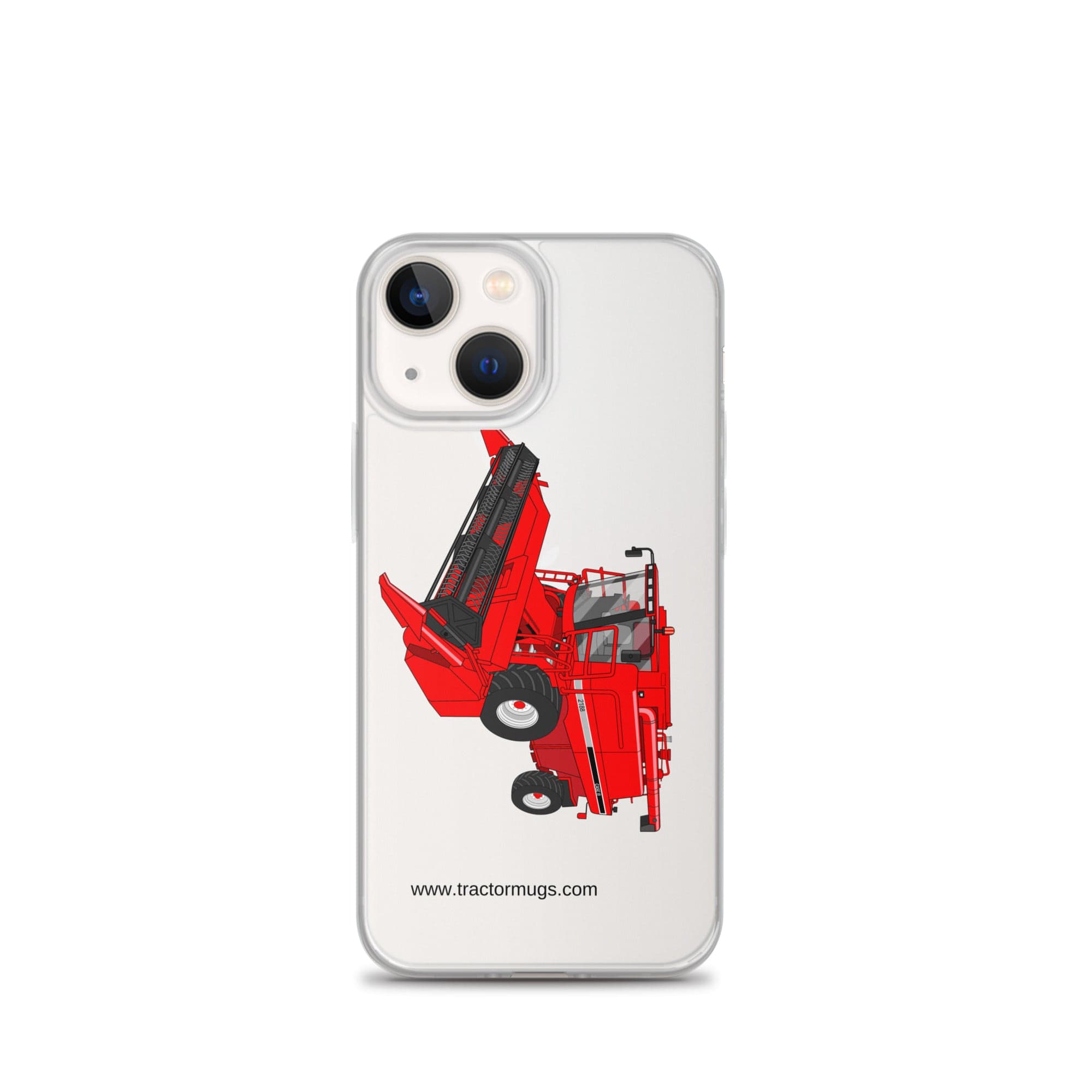 The Tractor Mugs Store iPhone 13 mini Case IH Axial Flow 2188 Harvester | Clear Case for iPhone® Quality Farmers Merch