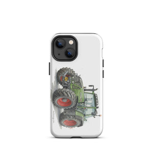 The Tractor Mugs Store iPhone 13 mini Fendt Favorit 818 Watercolor | Tough Case for iPhone® Quality Farmers Merch