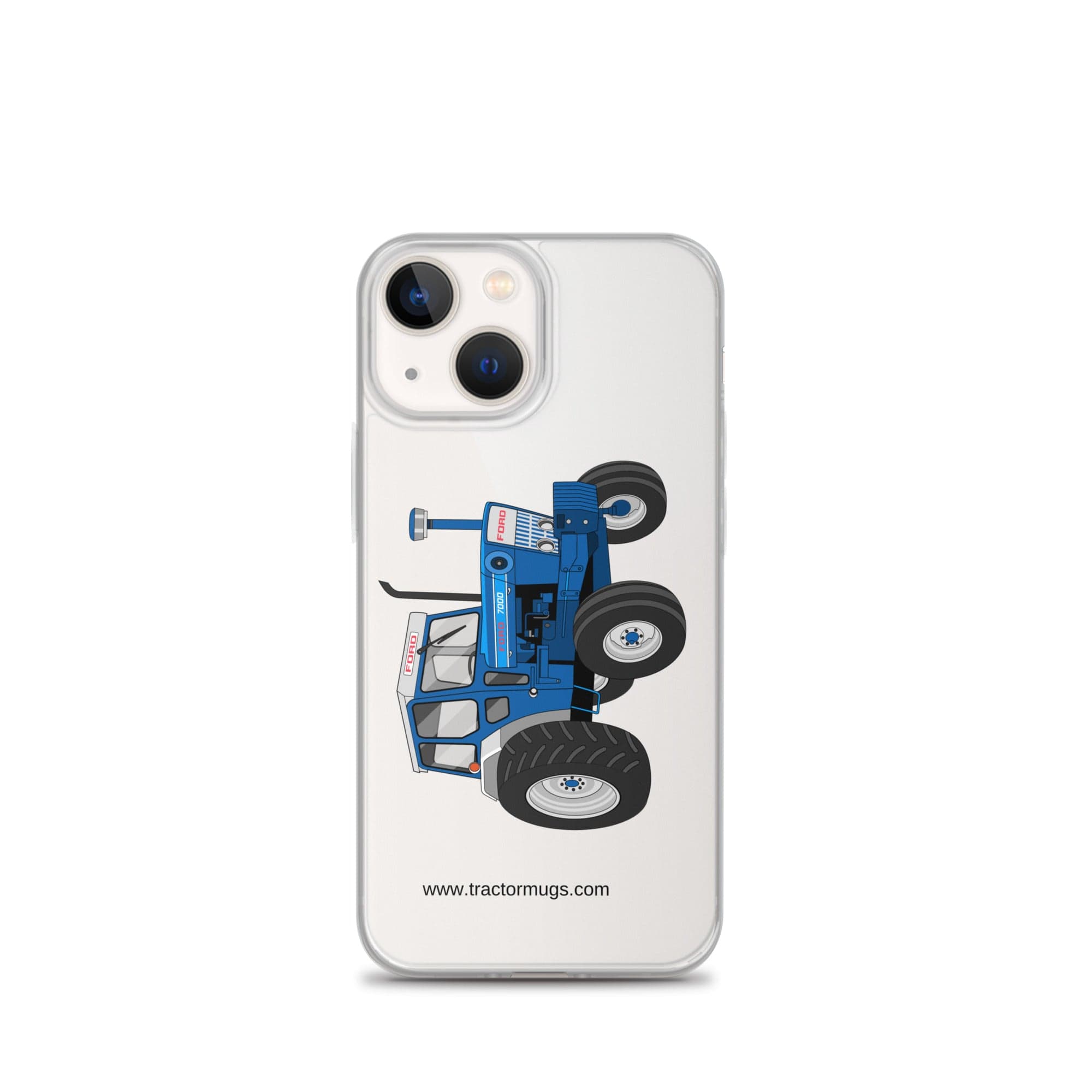 The Tractor Mugs Store iPhone 13 mini Ford 7000  |  Clear Case for iPhone® Quality Farmers Merch
