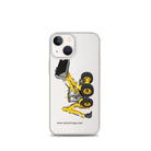 The Tractor Mugs Store iPhone 13 mini JCB 5CX Backhoe | Clear Case for iPhone® Quality Farmers Merch