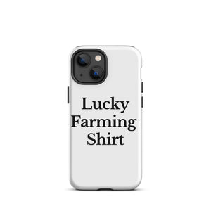 The Tractor Mugs Store iPhone 13 mini LUCKY FARMING SHIRT | Tough Case for iPhone® Quality Farmers Merch